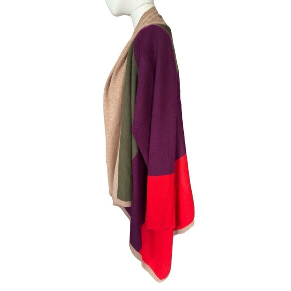 NWT Charter Club Luxury Woman Cashmere Color Block Long Sleeve Cardigan Sz 3X - Picture 3 of 11